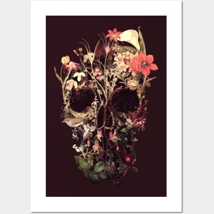 Bloom Skull Posters and Art